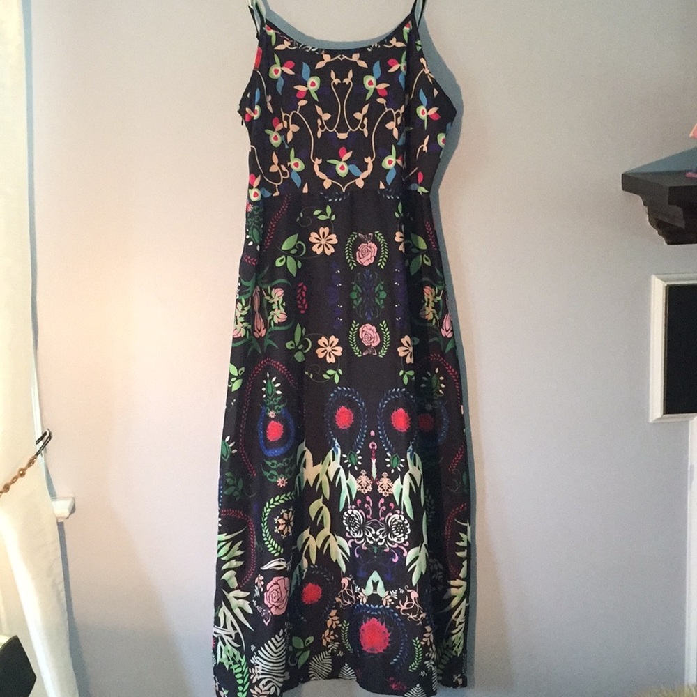 Long tropical dress